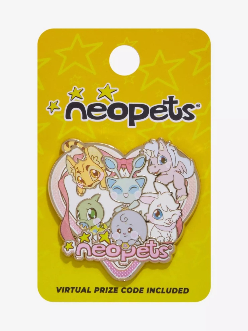 Neopets‎ Heart Enamel Pin Hot Topic